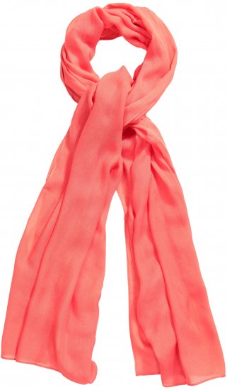 Ulla Popken Lightweight Scarf Coral Pink - Accesorii - 