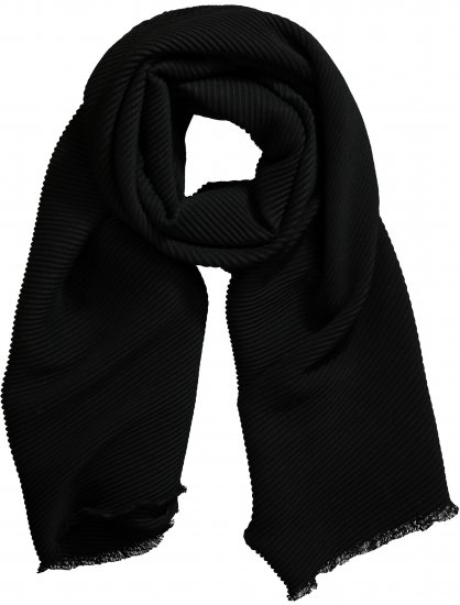 Ulla Popken Pleated Lightweight Scarf Navy - Accesorii - 