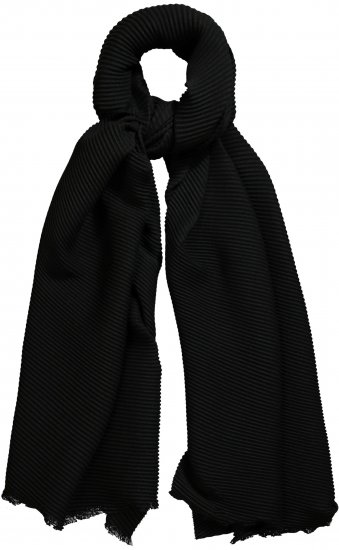 Ulla Popken Pleated Lightweight Scarf Navy - Accesorii - 