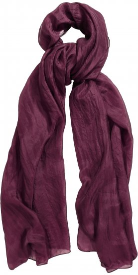Ulla Popken Silk Scarf Aubergine - Accesorii - 
