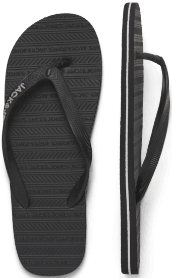 Jack & Jones Basic Flip Flop Slippers Anthracite - Bărbați pantofi 40-52 - 