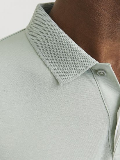 Jack & Jones Rodney Short Sleeve Polo Aqua Gray - Tricouri polo - Tricouri Polo Bărbați Mărimi Mari