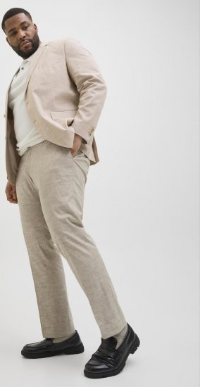 Jack & Jones Riviera Dress pants Beige - Blugi & Pantaloni - Blugi & Pantaloni Bărbați Mărimi Mari