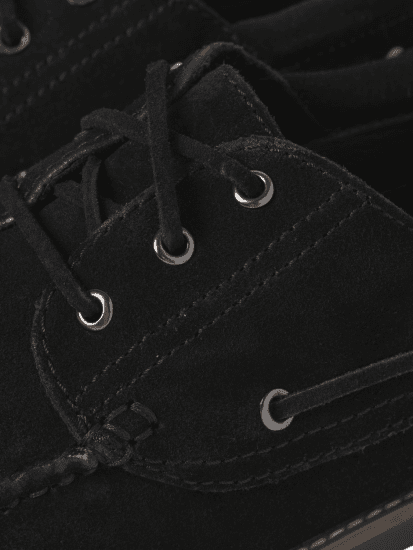 Jack & Jones Brooklyn Suede Boat Shoes Black - Bărbați pantofi 40-52 - 