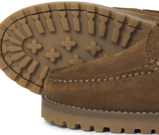 Jack & Jones Brooklyn Suede Boat Loafers Cognac - Bărbați pantofi 40-52 - 