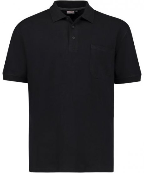 Adamo 139311 Poloshirt RF Black - Tricouri polo - Tricouri Polo Bărbați Mărimi Mari
