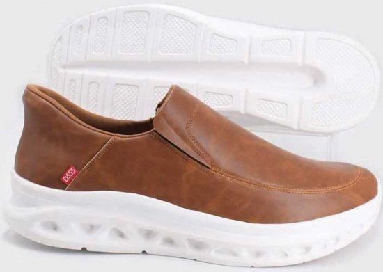 D555 Carlisle 1 D555 Kingsize Hands Free Shoes Dark Tan - Bărbați pantofi 40-52 - 