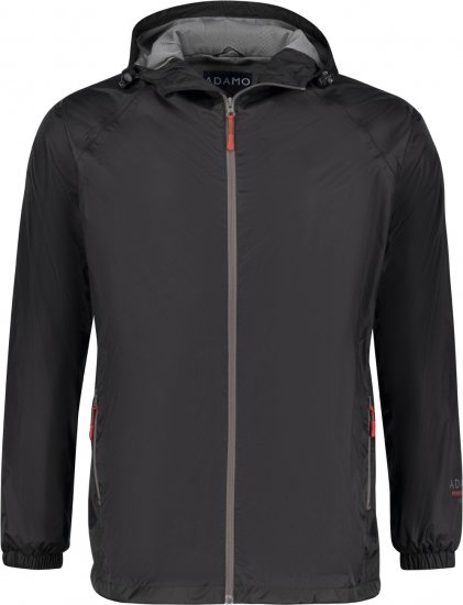 Adamo Nilo Lightweight Softshell Rain Jacket Black - Geci - Geci Bărbați Mărimi Mari