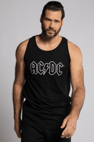 JP1880 AC/DC Graphic Comfort Fit Band Tank Top Black - Tricouri - Tricouri Bărbați Mărimi Mari