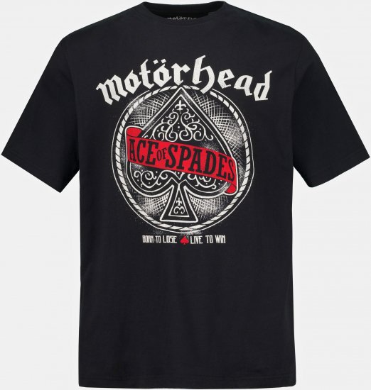 JP1880 Motörhead ACE Graphic Comfort Fit Band T-Shirt Black - Tricouri - Tricouri Bărbați Mărimi Mari