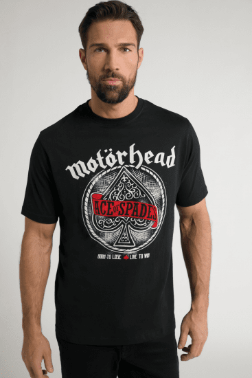 JP1880 Motörhead ACE Graphic Comfort Fit Band T-Shirt Black - Tricouri - Tricouri Bărbați Mărimi Mari
