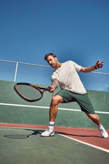 JP1880 QuickDry Tennis Shorts Green - Haine sport & haine de exterior - Haine Sport & Exterior Bărbați Mărimi Mari