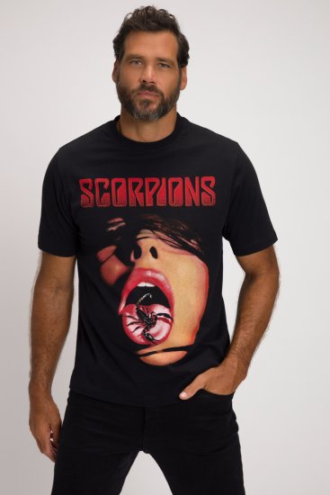 JP1880 Scorpions Graphic Comfort Fit Band T-Shirt Black - Tricouri - Tricouri Bărbați Mărimi Mari