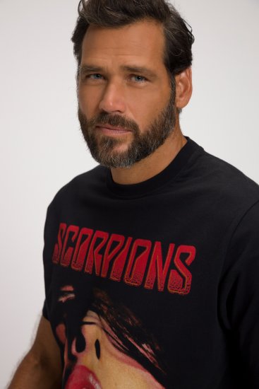 JP1880 Scorpions Graphic Comfort Fit Band T-Shirt Black - Tricouri - Tricouri Bărbați Mărimi Mari