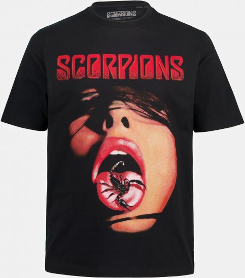 JP1880 Scorpions Graphic Comfort Fit Band T-Shirt Black - Tricouri - Tricouri Bărbați Mărimi Mari