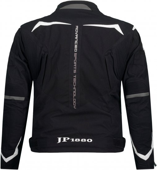 JP1880 3D Mesh Insert Motorcycle Jacket Black - Îmbrăcăminte de motocicletă mărimi mari - Îmbrăcăminte moto plus size pentru bărbați