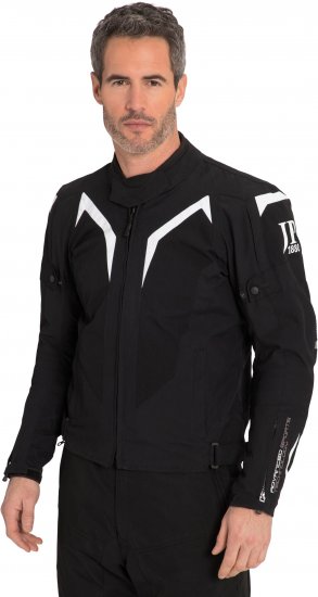 JP1880 3D Mesh Insert Motorcycle Jacket Black - Îmbrăcăminte de motocicletă mărimi mari - Îmbrăcăminte moto plus size pentru bărbați