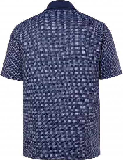 JP1880 Jay-Pi QuickDry Small Print Golf Polo Shirt Navy Blue - Tricouri polo - Tricouri Polo Bărbați Mărimi Mari