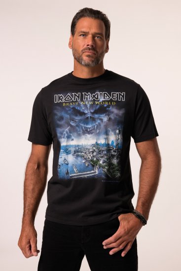 JP1880 Iron Maiden Brave New World T-Shirt Black - Tricouri - Tricouri Bărbați Mărimi Mari