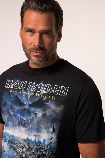 JP1880 Iron Maiden Brave New World T-Shirt Black - Tricouri - Tricouri Bărbați Mărimi Mari