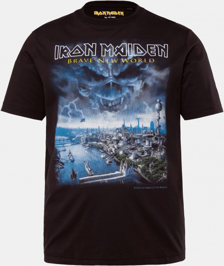 JP1880 Iron Maiden Brave New World T-Shirt Black - Tricouri - Tricouri Bărbați Mărimi Mari