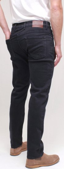 Kam Jeans Bens Embossed Reg Fit Jeans Blue-Black - Blugi & pantaloni - Blugi & Pantaloni Bărbați Mărimi Mari