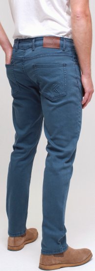 Kam Jeans Bens Embossed Reg Fit Jeans Smokey Blue - Blugi & pantaloni - Blugi & Pantaloni Bărbați Mărimi Mari