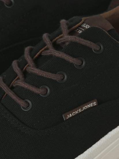 Jack & Jones Lington Canvas Sneakers Black - Bărbați pantofi 40-52 - 