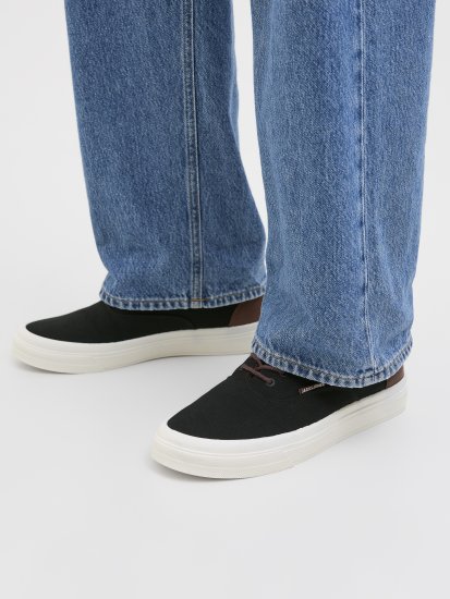 Jack & Jones Lington Canvas Sneakers Black - Bărbați pantofi 40-52 - 