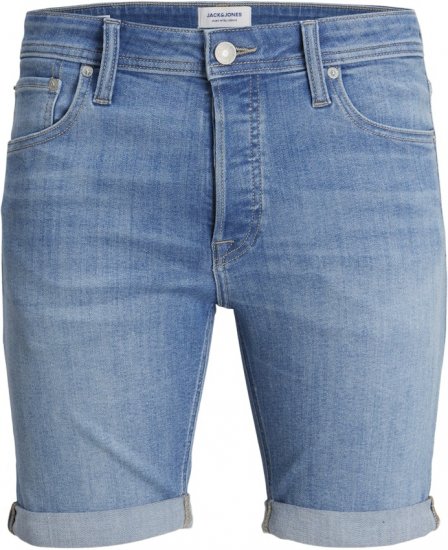 Jack & Jones Rick Original Shorts Blue Denim - Pantaloni scurți - Pantaloni Scurți Mărimi mari Bărbați 