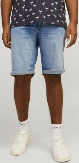 Jack & Jones Rick Original Shorts Blue Denim - Pantaloni scurți - Pantaloni Scurți Mărimi mari Bărbați 