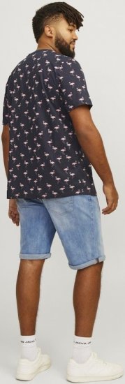 Jack & Jones Rick Original Shorts Blue Denim - Pantaloni scurți - Pantaloni Scurți Mărimi mari Bărbați 