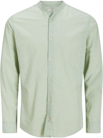 Jack & Jones Breeze Poplin Long Sleeve Shirt Iceberg Green - Cămăși - Cămăși Bărbați Mărimi Mari