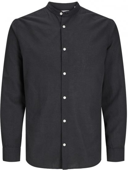 Jack & Jones Breeze Poplin Long Sleeve Shirt Black - Cămăși - Cămăși Bărbați Mărimi Mari