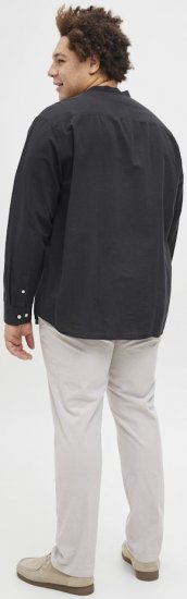Jack & Jones Breeze Poplin Long Sleeve Shirt Black - Cămăși - Cămăși Bărbați Mărimi Mari