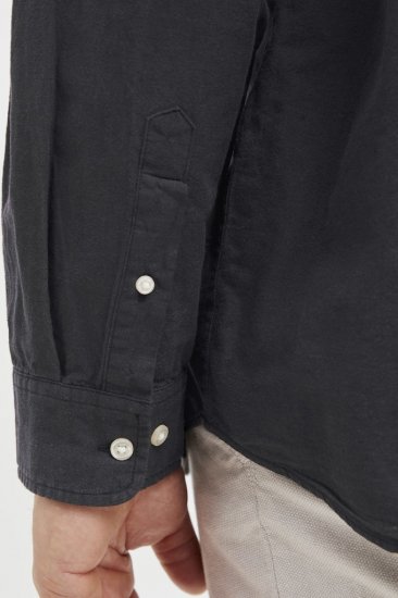 Jack & Jones Breeze Poplin Long Sleeve Shirt Black - Cămăși - Cămăși Bărbați Mărimi Mari