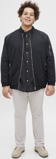 Jack & Jones Breeze Poplin Long Sleeve Shirt Black - Cămăși - Cămăși Bărbați Mărimi Mari