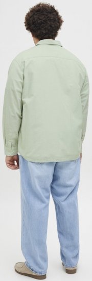 Jack & Jones Breeze Linen Blend Long Sleeve Shirt Iceberg Green - Cămăși - Cămăși Bărbați Mărimi Mari