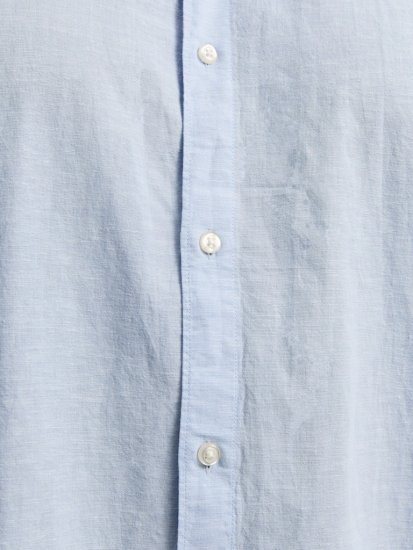 Jack & Jones Breeze Linen Blend Short Sleeve Shirt Chambray Blue - Cămăși - Cămăși Bărbați Mărimi Mari