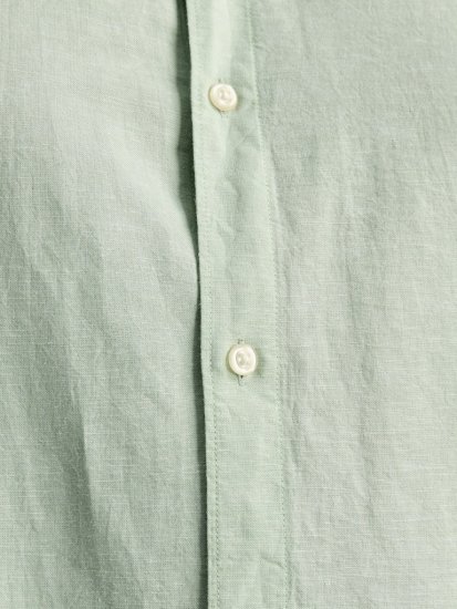 Jack & Jones Breeze Linen Blend Short Sleeve Shirt Iceberg Green - Cămăși - Cămăși Bărbați Mărimi Mari