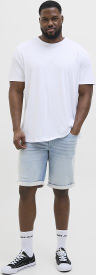 Jack & Jones Rick Icon I.K. Shorts Blue Denim - Pantaloni scurți - Pantaloni Scurți Mărimi mari Bărbați 