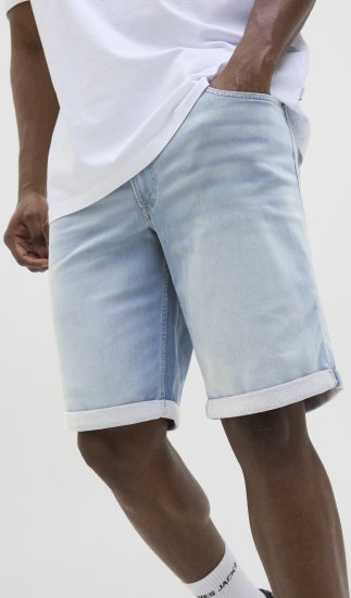 Jack & Jones Rick Icon I.K. Shorts Blue Denim - Pantaloni scurți - Pantaloni Scurți Mărimi mari Bărbați 