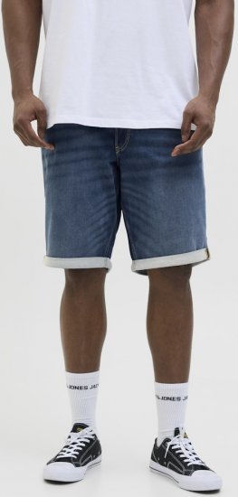 Jack & Jones Rick Con I.K. SHORTS GE 132 SN Blue Denim - Pantaloni scurți - Pantaloni Scurți Mărimi mari Bărbați 