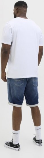 Jack & Jones Rick Con I.K. SHORTS GE 132 SN Blue Denim - Pantaloni scurți - Pantaloni Scurți Mărimi mari Bărbați 