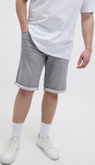 Jack & Jones Rick Icon I.K. GE 063 Shorts Grey Denim - Pantaloni scurți - Pantaloni Scurți Mărimi mari Bărbați 