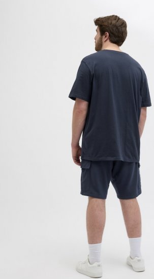 Jack & Jones Hudson Crew Neck T-Shirt Navy - Tricouri - Tricouri Bărbați Mărimi Mari