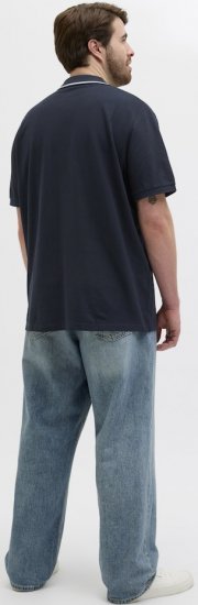 Jack & Jones Hudson Short Sleeve Polo Dark Navy - Tricouri polo - Tricouri Polo Bărbați Mărimi Mari