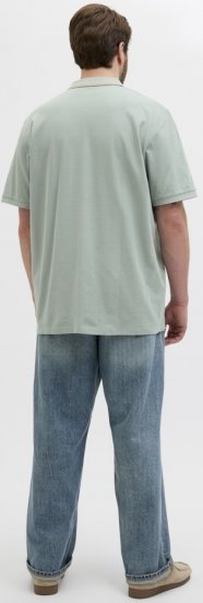 Jack & Jones Hudson Short Sleeve Polo Iceberg Green - Tricouri polo - Tricouri Polo Bărbați Mărimi Mari