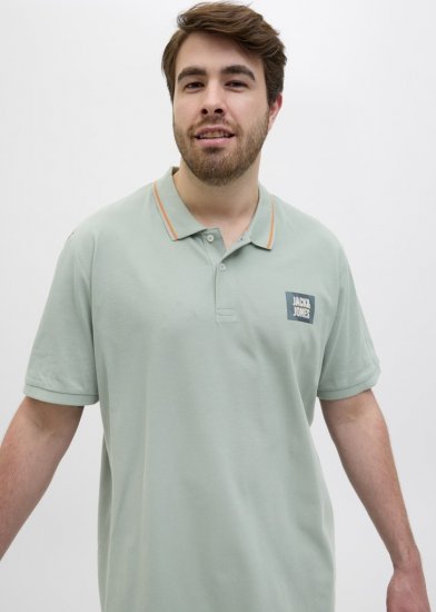 Jack & Jones Hudson Short Sleeve Polo Iceberg Green - Tricouri polo - Tricouri Polo Bărbați Mărimi Mari