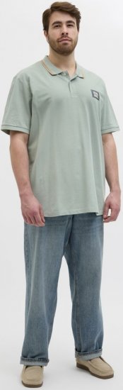 Jack & Jones Hudson Short Sleeve Polo Iceberg Green - Tricouri polo - Tricouri Polo Bărbați Mărimi Mari